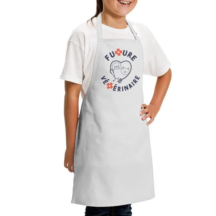 Tablier Enfant Cuisine - FABULOUS - Peinture Future Vétérinaire - Qualité Premium-1
