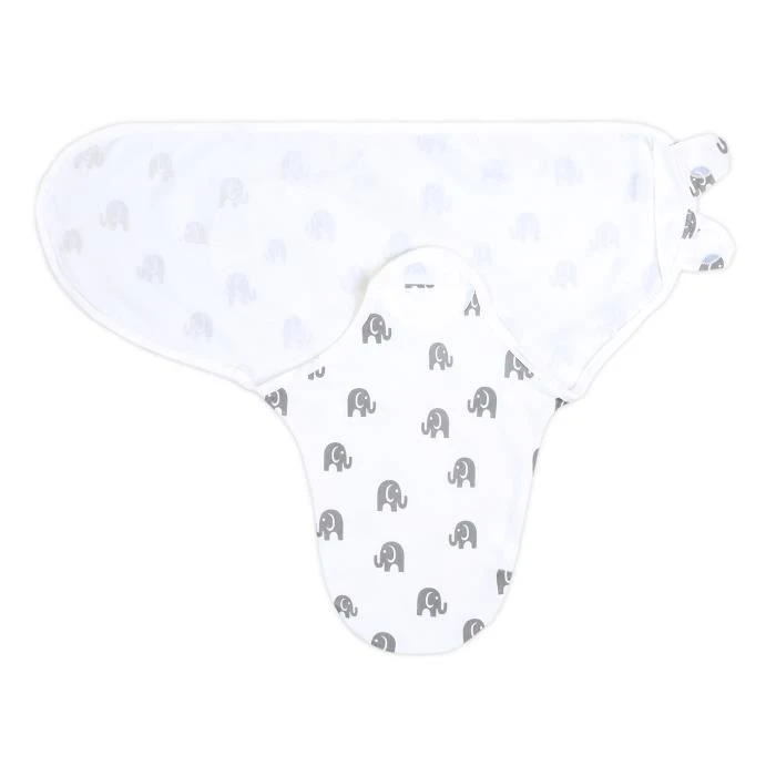 Lange bébé 0-3 mois - Couverture d'emmaillotage en coton Petit éléphant Nid d'ange-1