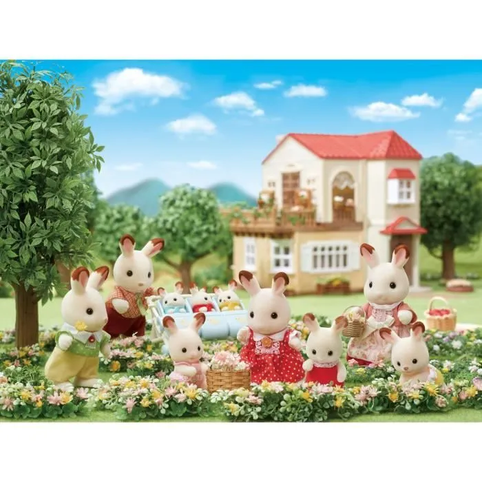 Famille Lapin Chocolat - SYLVANIAN FAMILIES - 5655 - Articulée et Habillée - A partir de 3 ans-3