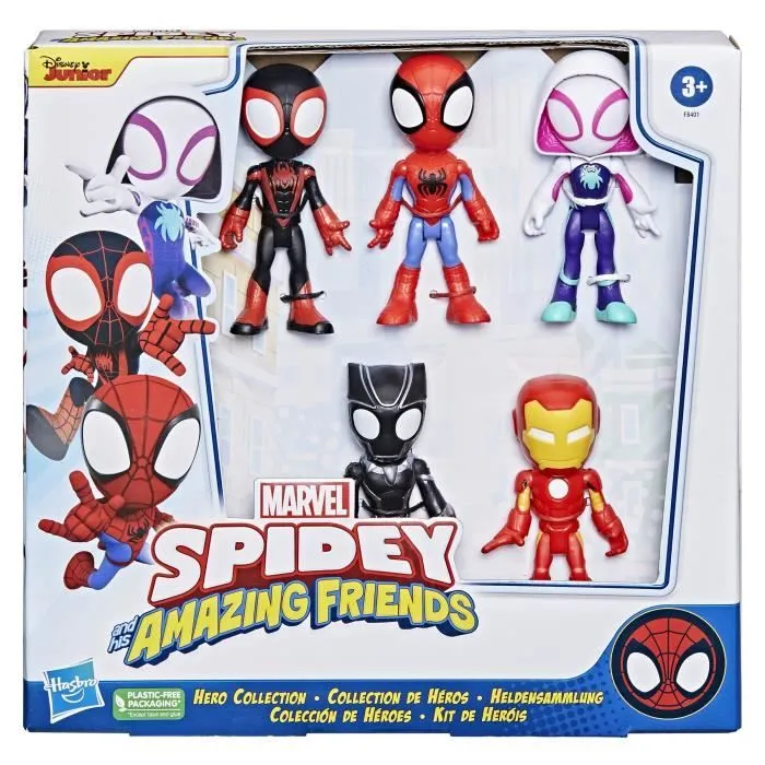 Spidey pack 5 figurines Collection de héros, jouet enfants, Spidey et ses Amis Extraordinaires, Dès 3 ans-2