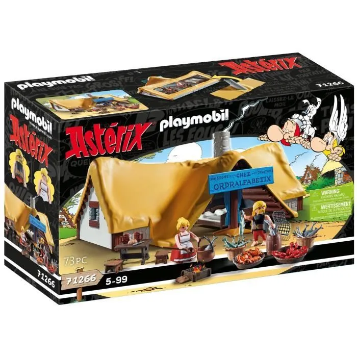 PLAYMOBIL 71266 Astérix Hutte d'Ordralfabetix, village d’Astérix, Jouet de collection, Dès 5 ans-0