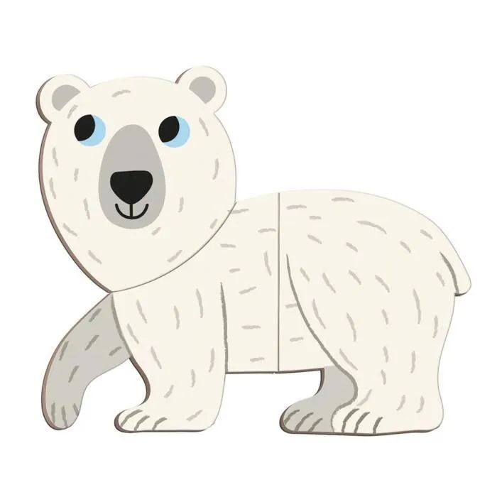 Jeu Educatif Magnétique - JANOD - Magnéti'Book Animaux Polaires - 30 Aimants - 10 Modèles - Dès 3 Ans-2