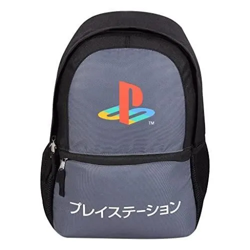 Playstation Contrast Japanese Logo Sac à Dos, Enfants, One Size, Charcoal, Merce Ufficialee-0