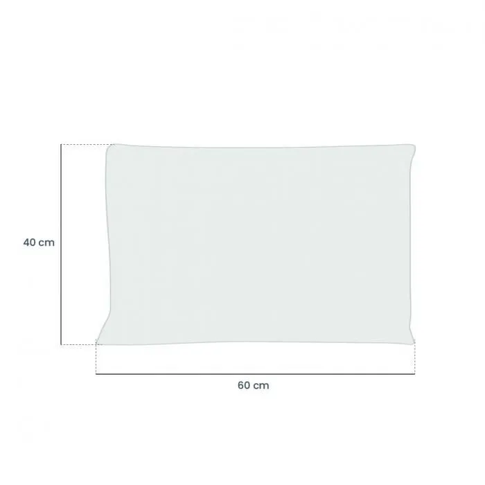 Lot de 4 oreillers, coussins de garnissage - 40 x 60 cm - Blanc - Vivezen-1