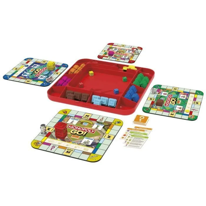 Monopoly GO!, Jeu de société, Jeu de plateau familial, Durée 15 min, Inspiré du jeu mobile, à partir de 8 ans-2