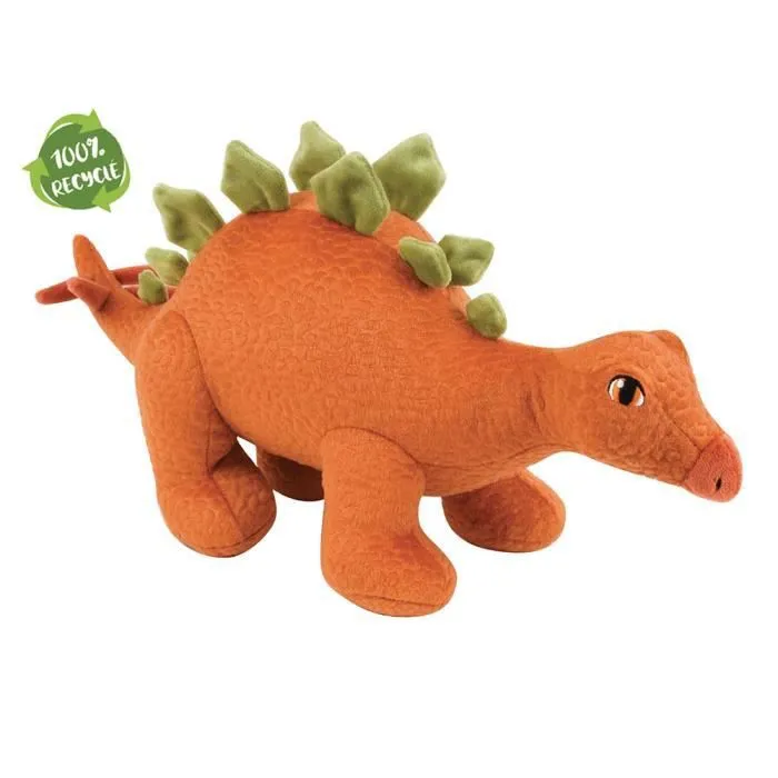Stegosaure +--45 cm, Peluche Dinosaure 100% recyclée issue de bouteilles plastiques (existe aussi en peluche T-Rex)-0