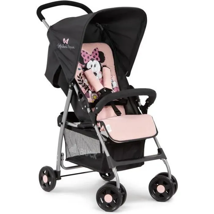 MINNIE Poussette sport jusqu'à 18 kg, Position Couchée, Légère 5,9 kg, pliable et compacte - rose-0