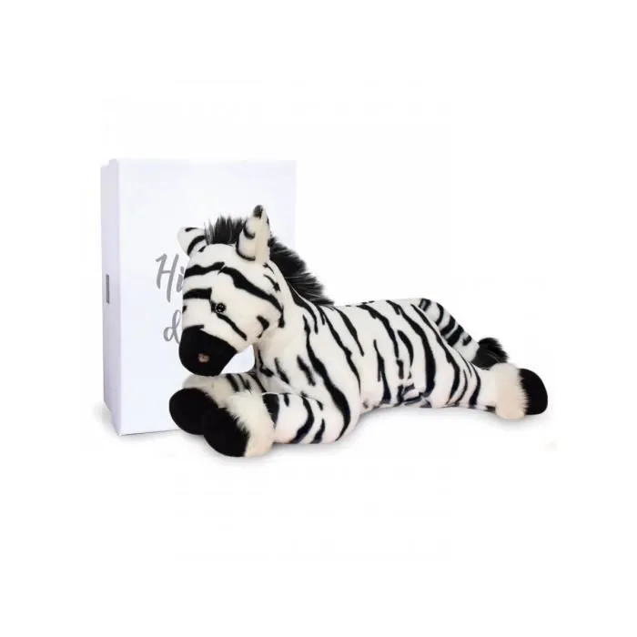 Peluche - HISTOIRE D'OURS - Zephir le Zèbre - Blanc et noir - Pour enfant-0