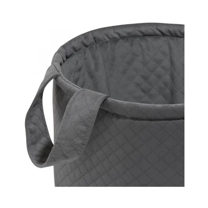 Bellochi Panier Rangement Enfant - Pliable et Universel Panier Rangement Jouet - Velours Doux - 33x40 cm Gris-1