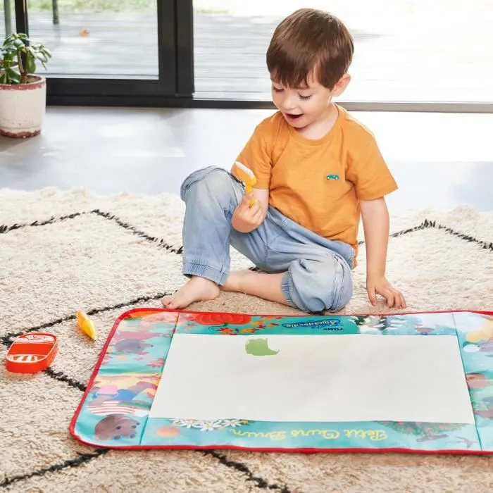 Tapis Aquadoodle - Petit Ours Brun - Dessin - 4 Saisons - Stylo à eau - Pinceau - Bac à eau-2