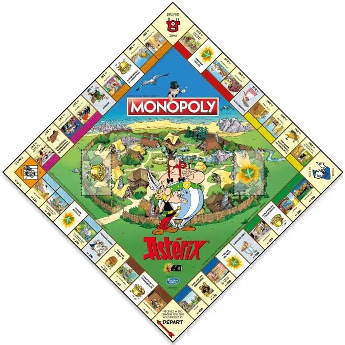 Jeu de plateau MONOPOLY ASTERIX - WINNING MOVES - 90 min - 8 ans et plus-1