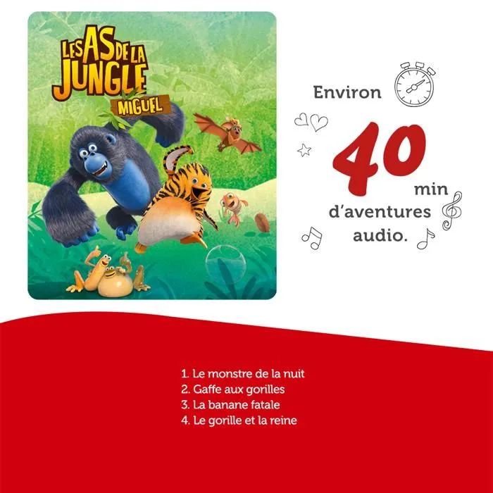 tonies® - Figurine Tonie - Les As De La Jungle - Miguel - Figurine Audio pour Toniebox-3