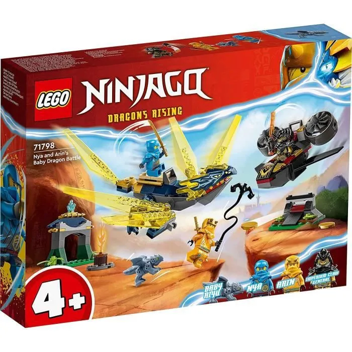 Set de construction - Lego Ninjago - 71798 - 3 minifigurines - 2 dragons - 157 pièces-0