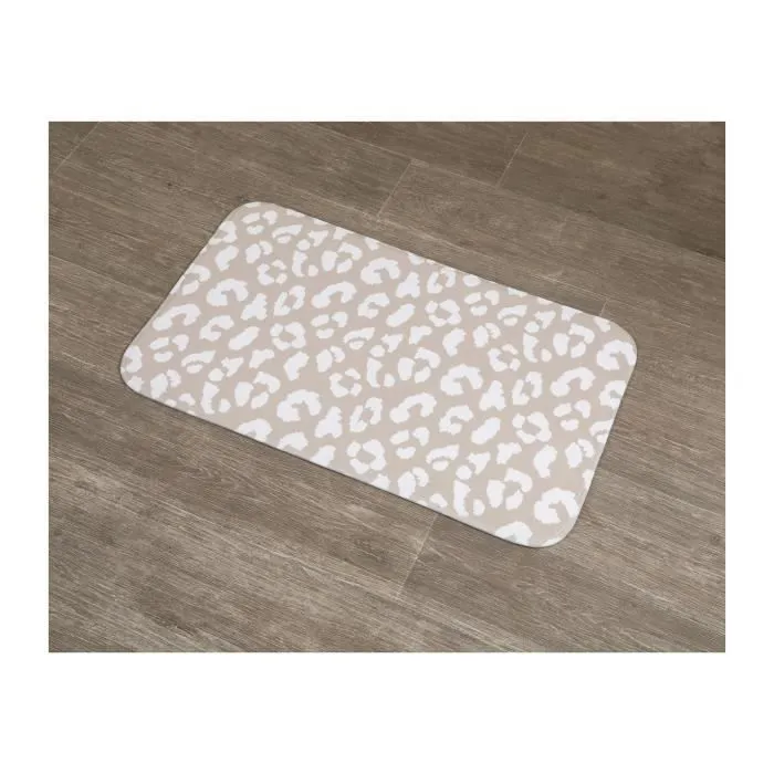 TENDANCE - Tapis de salle de bain en Microfibre 45 x 75 cm déco Golden Touch Bicolore-1
