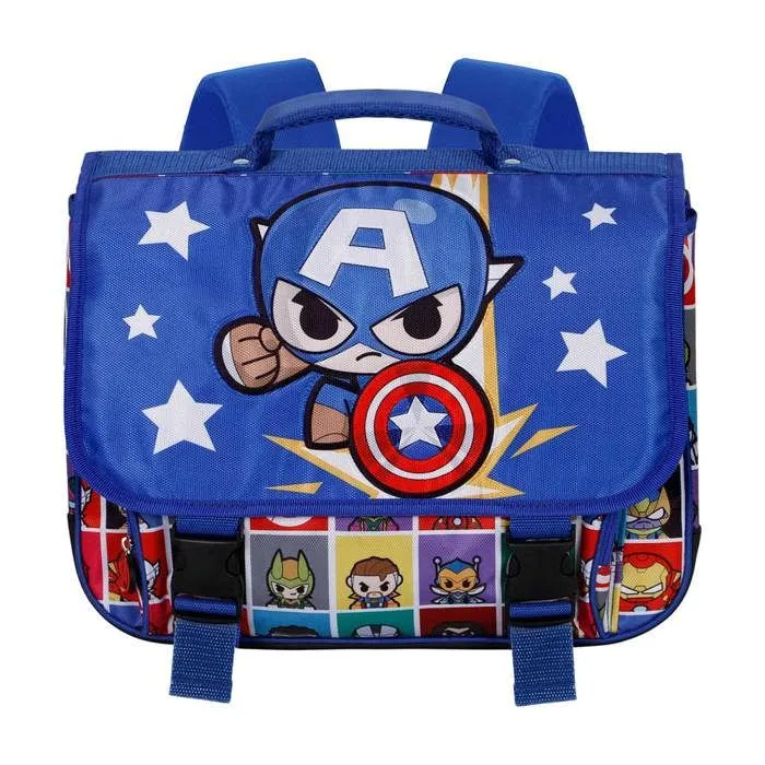 Cartable 2.0 - Marvel Captain America Punch - Bleu - Taille Unique-1