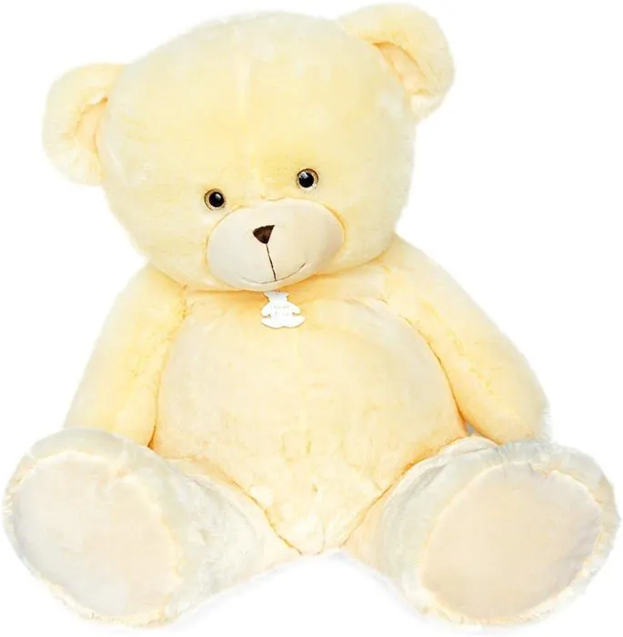 Histoire d'Ours - Peluche Ours Bellydou crème 110cm - DOUDOU ET COMPAGNIE-0