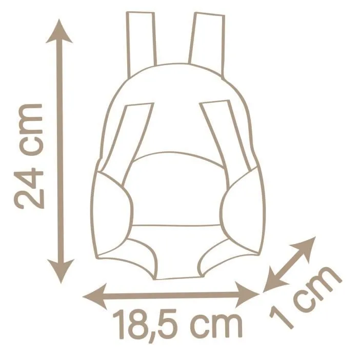 Porte-bébé pour poupon jusqu'à 42cm - SMOBY - Baby Nurse - 2 positions - lanières réglables-2