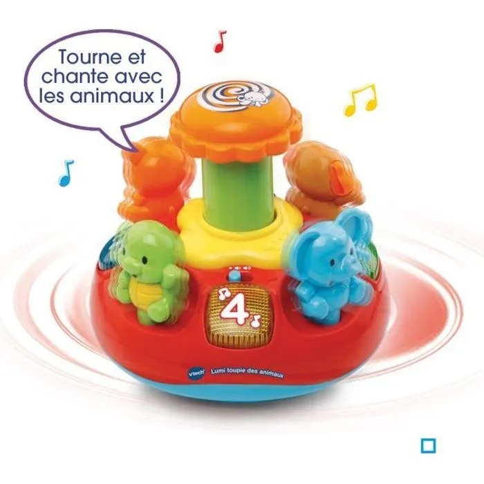 VTECH BABY - Lumi Toupie des Animaux-0