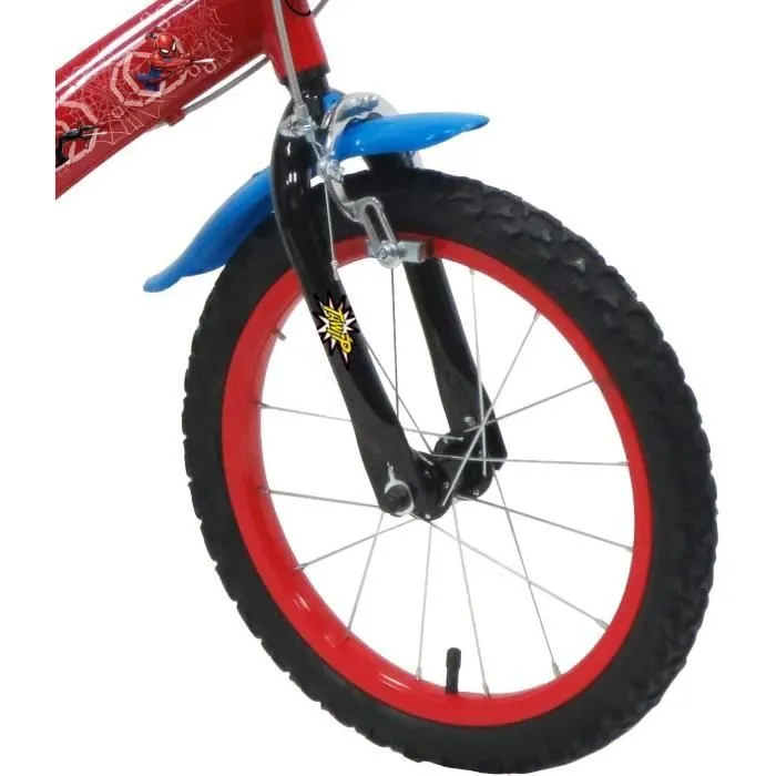 Vélo 16'' garçon SPIDERMAN - ATLAS - Cadre & Fourche rigide en acier - 2 Freins Caliper - Pneus Gonflables-0