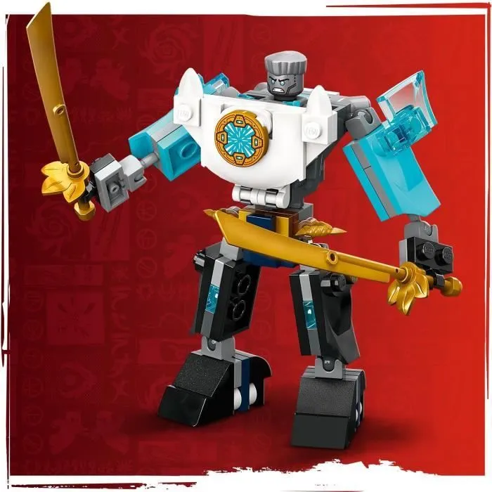 LEGO NINJAGO 71827 La super armure robot de Zane - Jeu de rôle Ninja pour garçon dès 6 ans-4