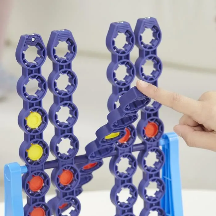 Puissance 4 Spin avec grille tournante, jeu de sociéré, pour 2 joueurs, pour enfants à partir de 8 ans-3