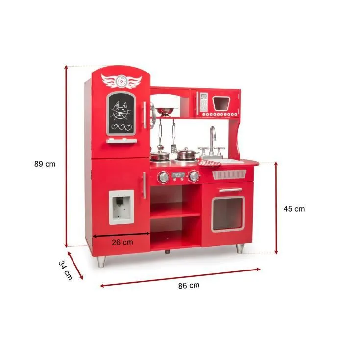 Grand Rouge Cuisine en Bois Big Red-3