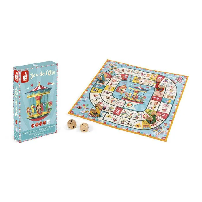 jeu de l oie carrousel bois-4