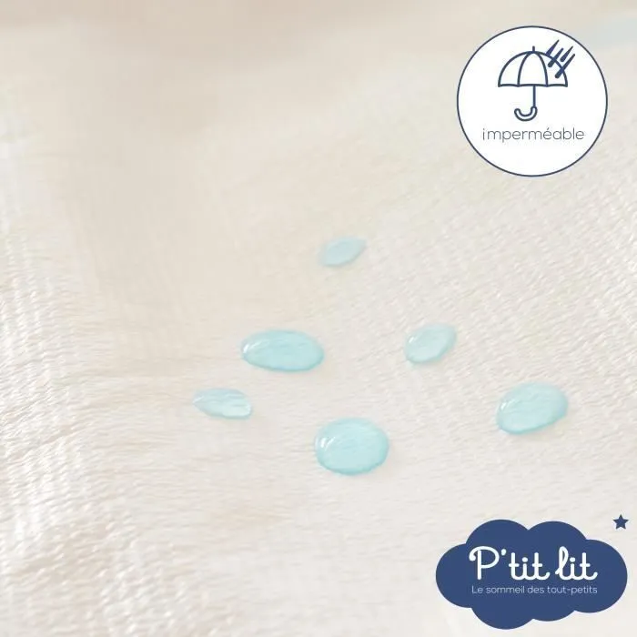 Lot de 2 Protèges matelas Bébé - 60x120 cm - Alèse Imperméable et Micro Respirante - Lavable à 90°C - Souple et Silencieux-1