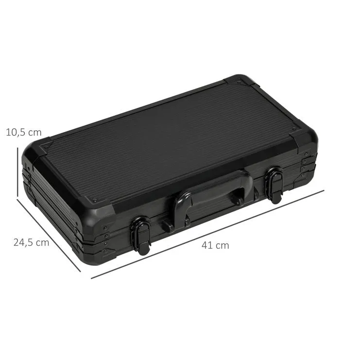 Mallette de Poker Complet SPORTNOW 300 jetons à 14g, 5 dés, 2 Jeux de Cartes 3 boutons Texas Holdem, Cartes de Poker, Bouton Dealer-3