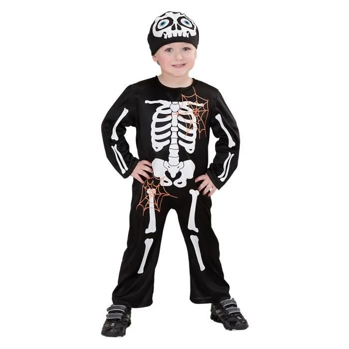 Costume de Petit Squelette - Bébé - Mixte - 18/24 mois (81 à 86 cm) Noir-0