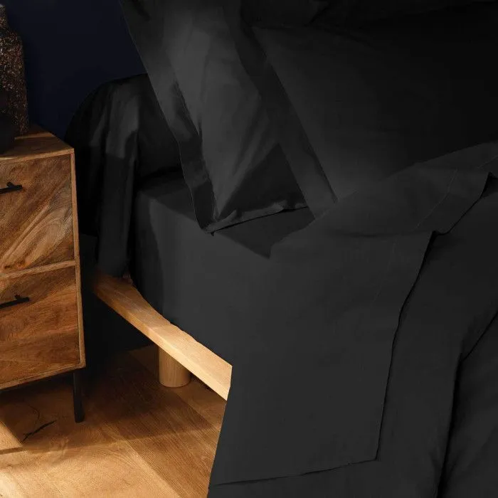 Taie de Traversin "Lina" 85x185cm Noir-2