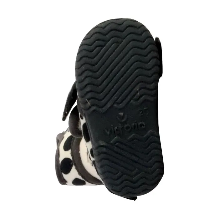 Chausson enfant - VICTORIA - modèle 82774 - blanc - semelle intérieure en gomme - semelle extérieure textile-5