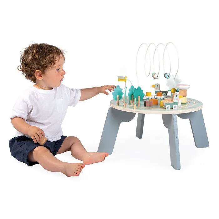 Table d'Activités en Bois Sweet Cocoon - 9 Activités pour Enfants - Jouet d'Éveil - en Bois FSC - Thème Jardin - Dès 12 mois-3