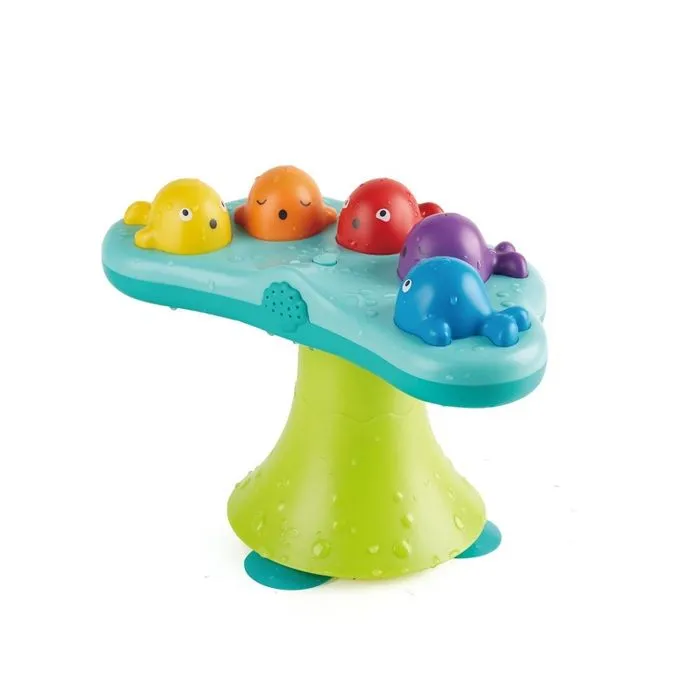 Jouet de bain musical - Hape - Fontaine baleine - Matériaux mixtes - 18 mois et plus - Multicolore-1