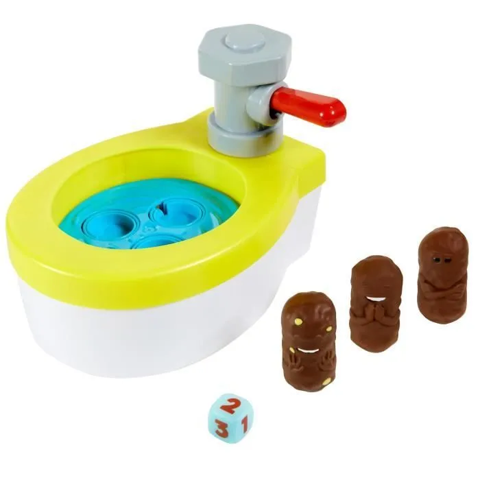 Jeu de plateau Mattel Games Flushin' Frenzy Trop-Plein - Pour Enfant - Mixte - 2 joueurs ou plus-0