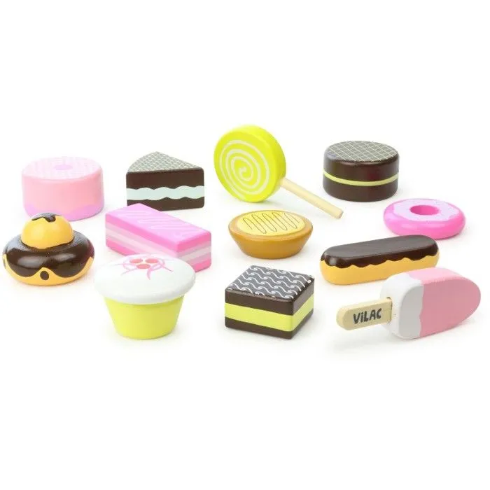 Jouet en bois - VILAC - Ma Jolie Pâtisserie - Enfant - Mixte - Violet - A partir de 3 ans-2
