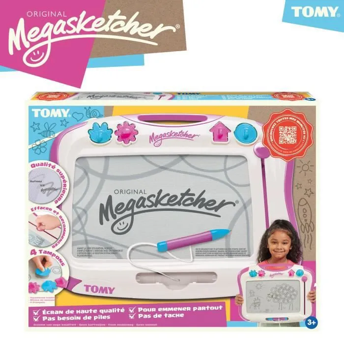 Jeu de coloriage - dessin - TOMY - Megasketcher Classique Rose - Ecran haute qualité - A partir de 3 ans-2