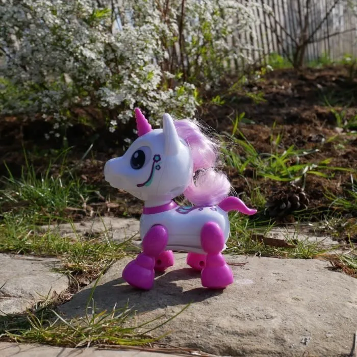 Robot Licorne Interactif YCOO - 13cm - Rose - Pour Enfants dès 3 ans-4