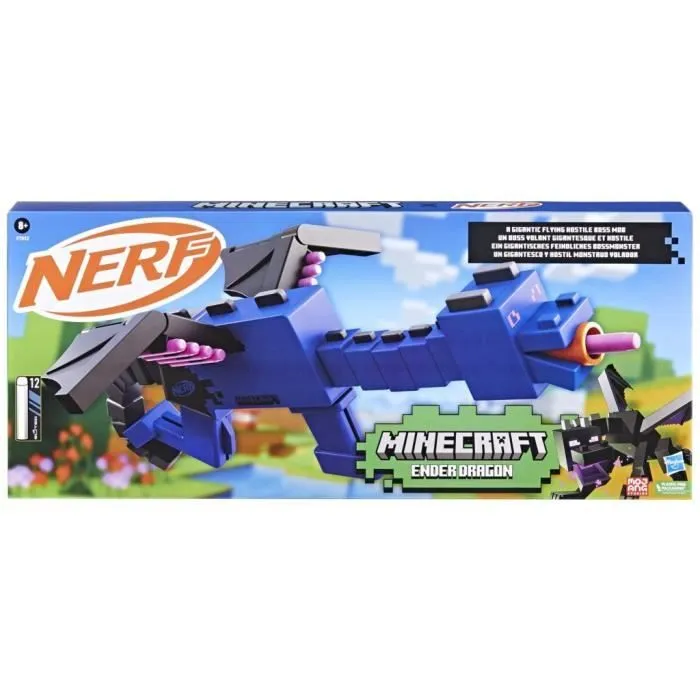 Blaster Nerf Minecraft Ender Dragon avec 12 fléchettes en mousse Nerf Elite-5