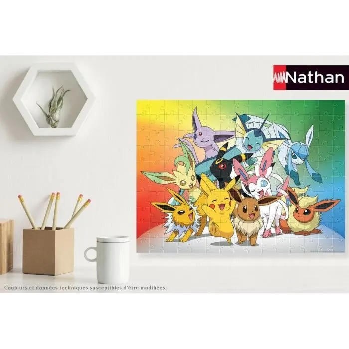 Puzzle 150 pièces - NATHAN - POKEMON - Evoli et ses évolutions - Dessins animés et BD-4