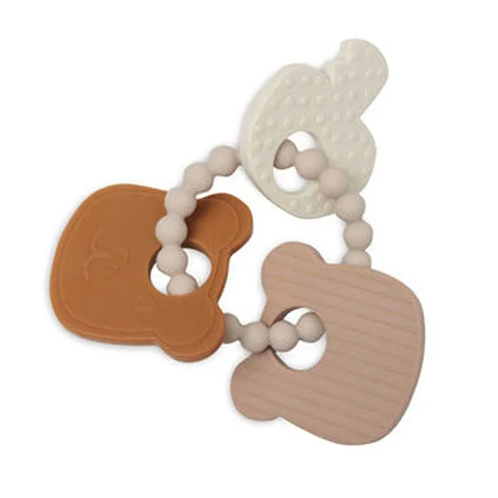 Anneau de dentition en Silicone Teddy Bear - Jollein - Bébé-0