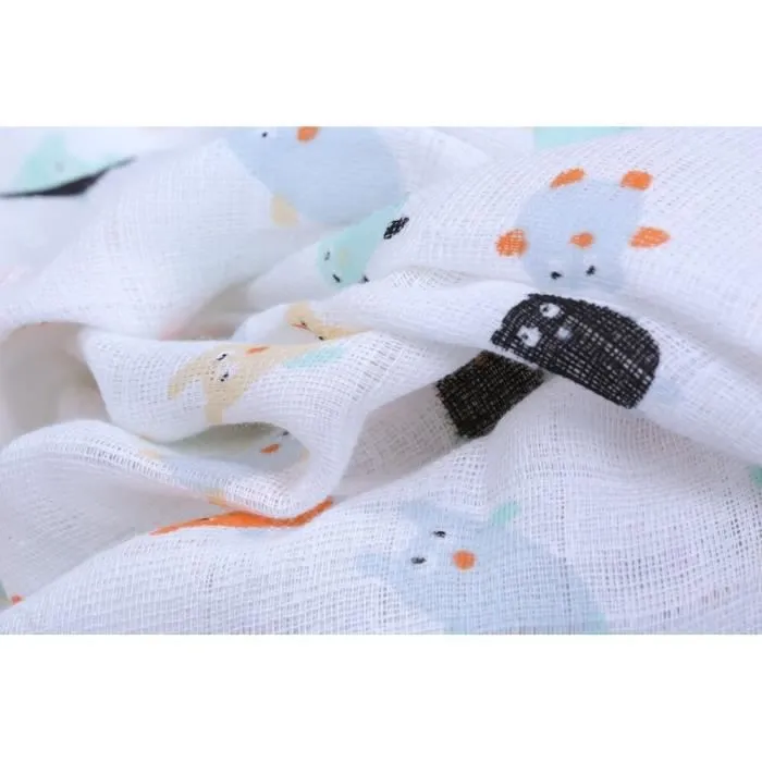 Lange bébé Petit Jour Les Doudous - Blanc - 70x70 cm - Mixte - Coton-2