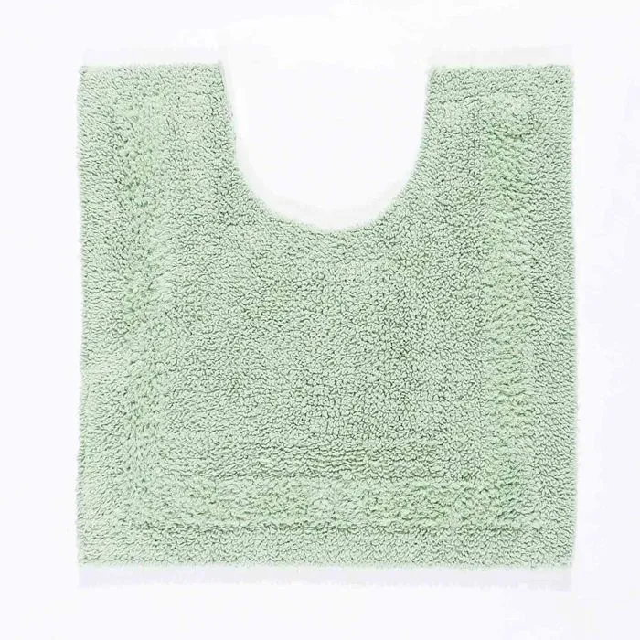 Tapis de bain pur Coton haut de gamme 2 pièces Vert Sauge-2