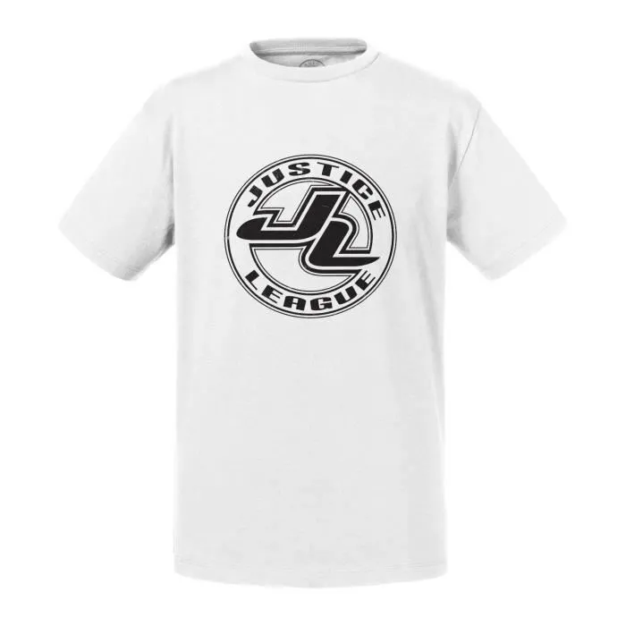 T-shirt Enfant Blanc Justice League Super Héros BD Film Geek-0