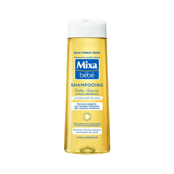 Lot de 12 - Mixa Bébé Shampooing Hypoallergénique 300ml-1
