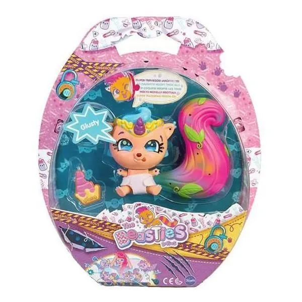 Poupée Bébé - Famosa - The Beasties Bellies Glusty - 17 cm - Fonctionne à piles - Âge 3 ans et plus-1