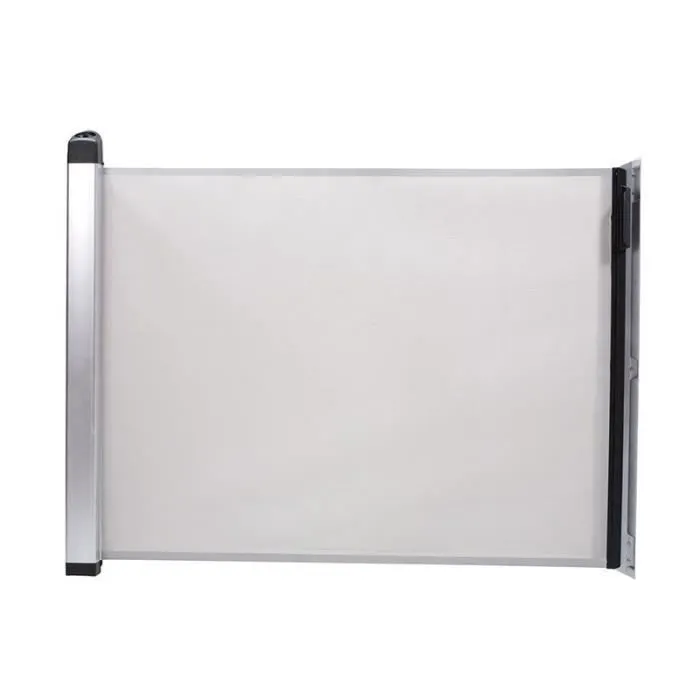 Barrière de sécurité enroulable - LASCAL - KiddyGuard Avant Blanc - Sans seuil - Pression - Portillon-0