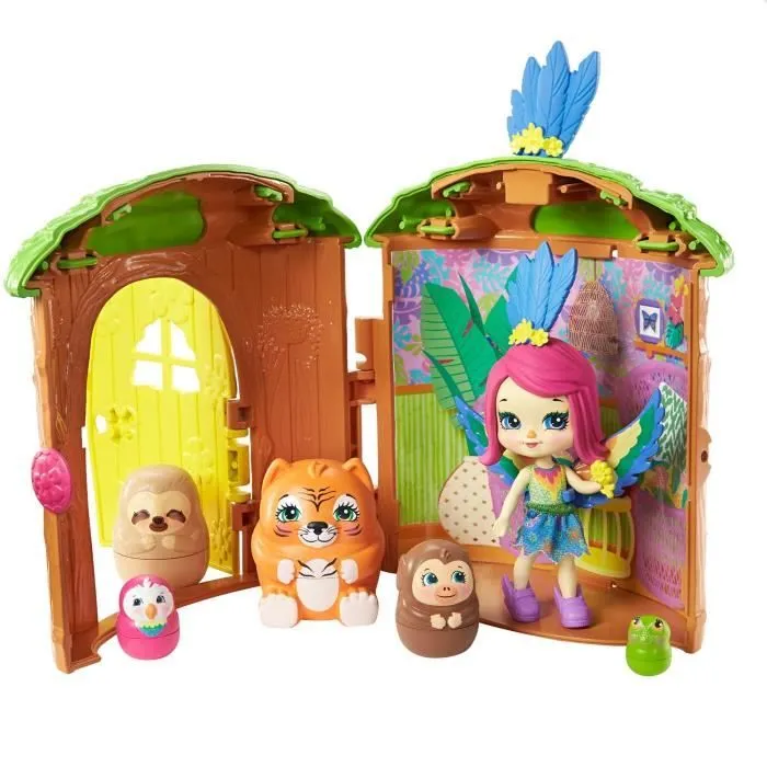 Enchantimals - Maison Perroquet & Animal Surprise - Mini-poupée - Dès 4 ans-1