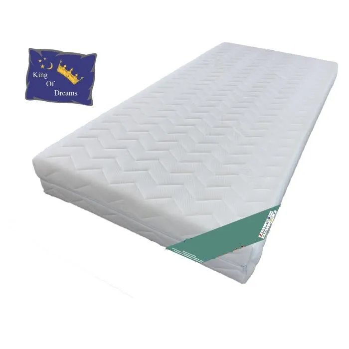 Matelas 19cm 90x200 Ferme pour Sommier Articul Mousse Indformable Oreiller Mmoire de Forme Protge Matelas-0