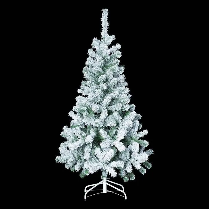 Sapin de Noël "Floqué" 150cm vert floqué blanc Feeric lights & christmas-0